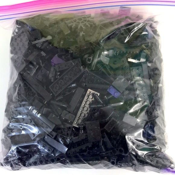 Lego Toys One Gallon Ziploc Bag Of Black Lego Bricks Poshmark